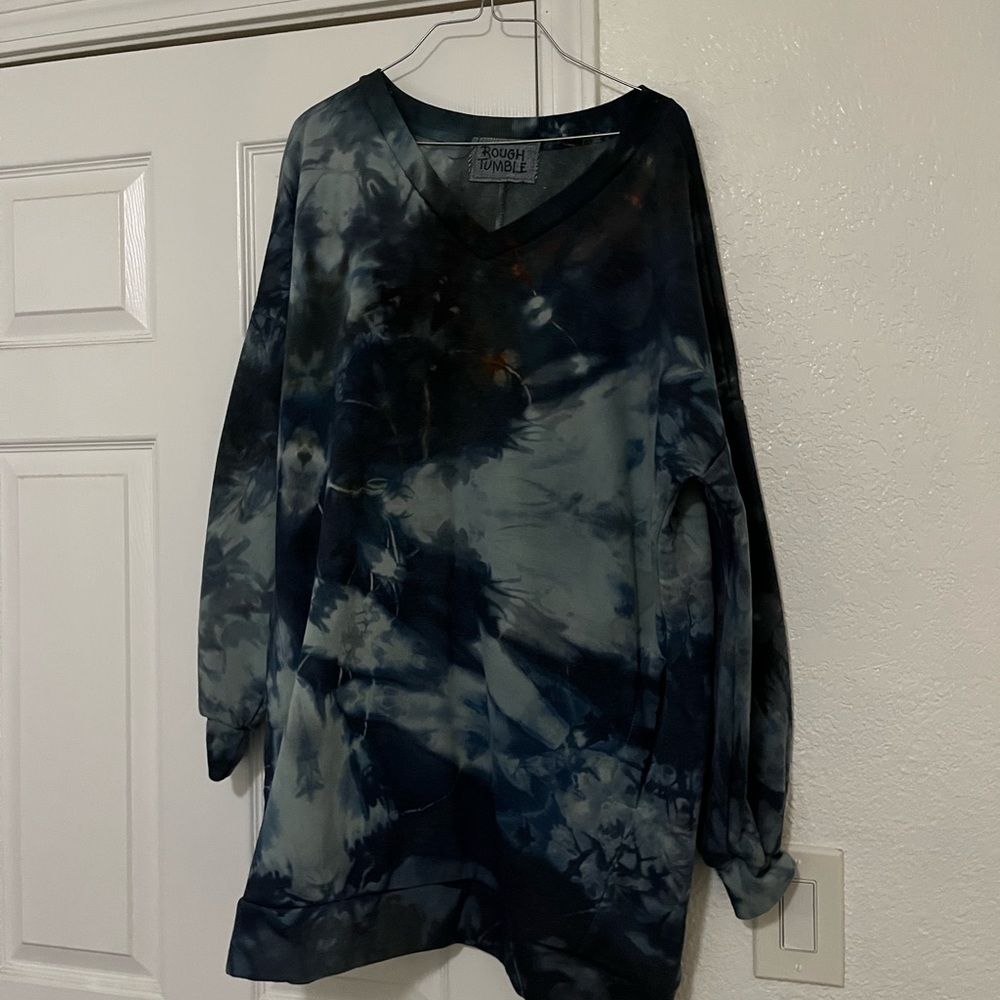 rough & tumble long sweatshirt
